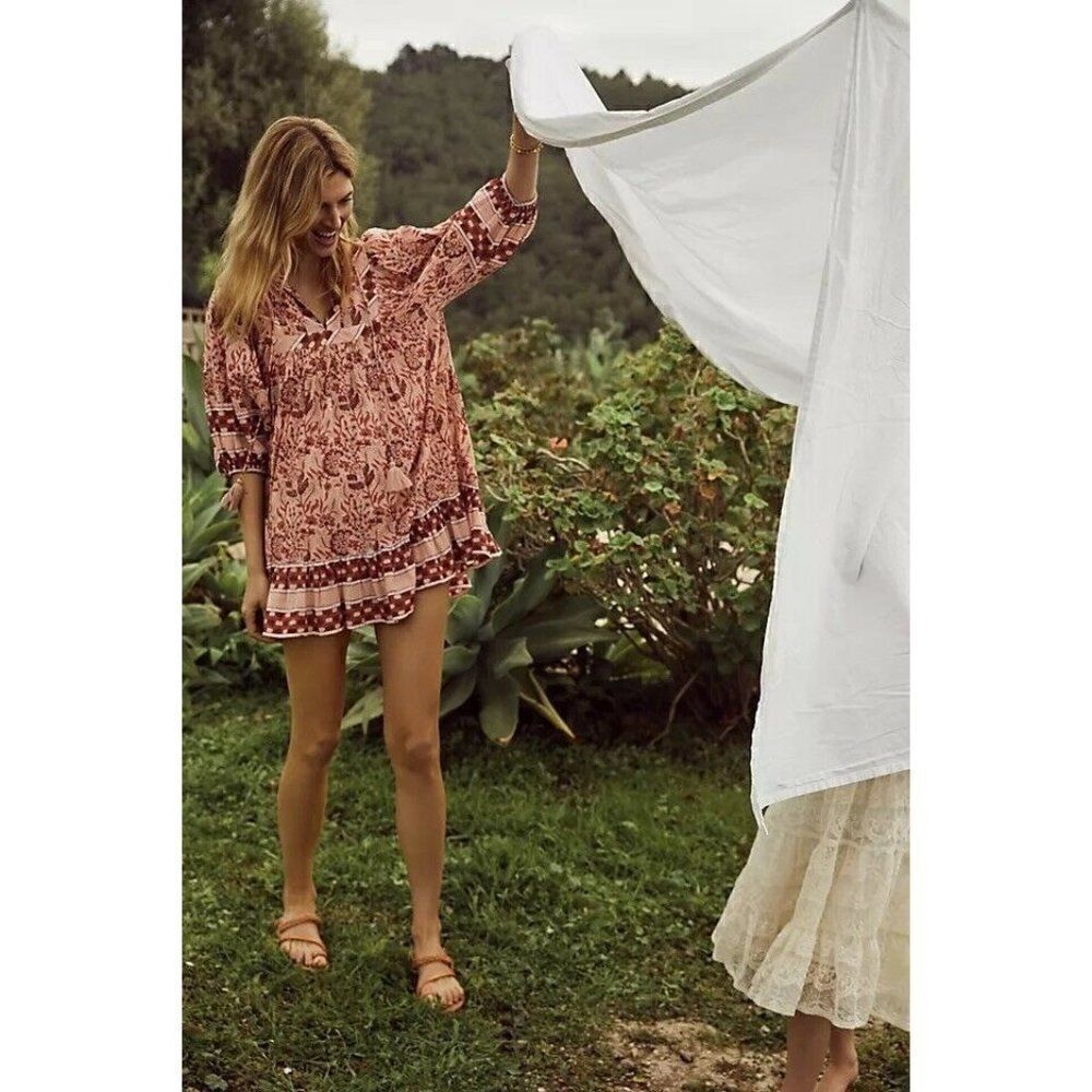 NWT ANTHROPOLOGIE X CLEOBELLA Sz S OLIVIA TUNIC DRESS